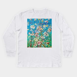 Sakura flowers Kids Long Sleeve T-Shirt